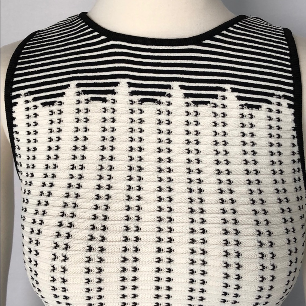 NWT WHBM Sleeveless Graphic Dot Sweater XS - Picture 14 of 15